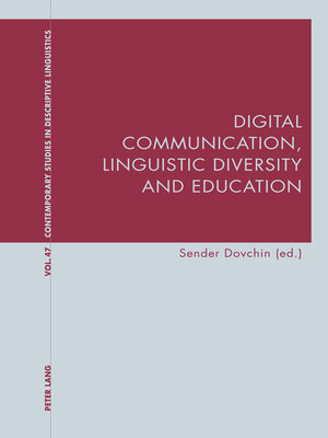 cover image of Digital Communication, Linguistic Diversity and Education